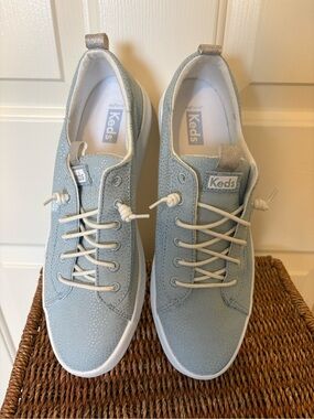 Keds Pale Blue Low-Top Sneakers.  NWOTs Sz 10